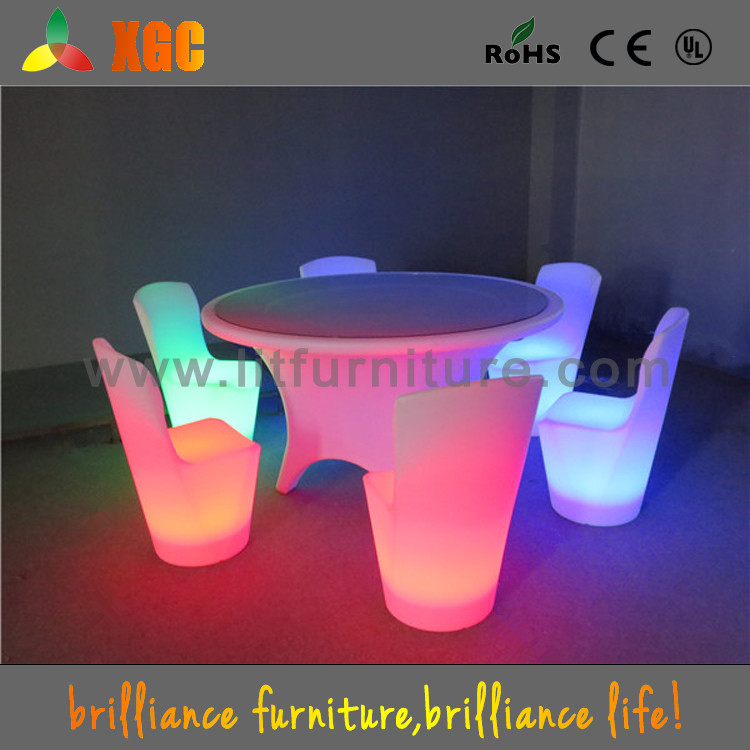 良い品質led点灯現代のテーブル/ガラステーブル/結婚式のテーブル-プラスチックテーブル問屋・仕入れ・卸・卸売り