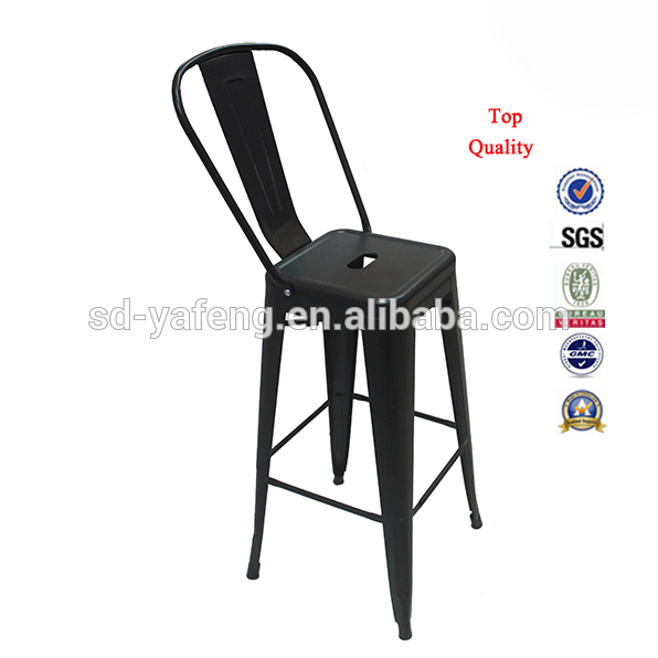 ブラックカラー高バック使用商業バースツール高ダイニング椅子-その他アンティーク家具問屋・仕入れ・卸・卸売り