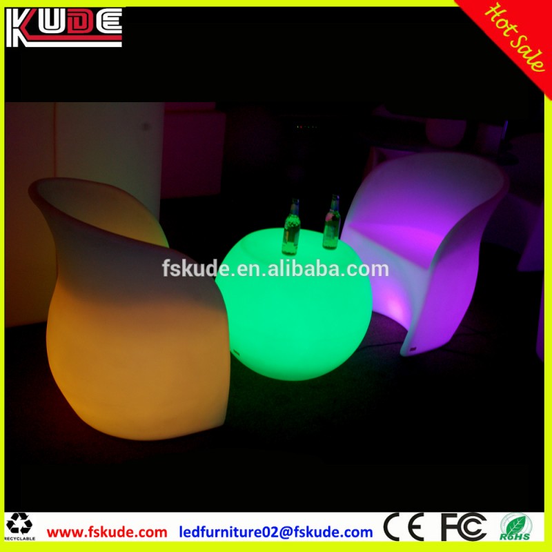 ライトアップ家具デザイン led プラスチック庭の椅子と テーブル用パーティー-問屋・仕入れ・卸・卸売り