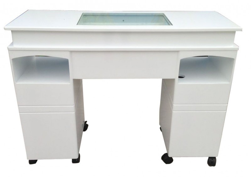 近代的な白い美しさマニキュアテーブル。 マニキュアテーブルネイルサロンの家具-ネイル用テーブル問屋・仕入れ・卸・卸売り