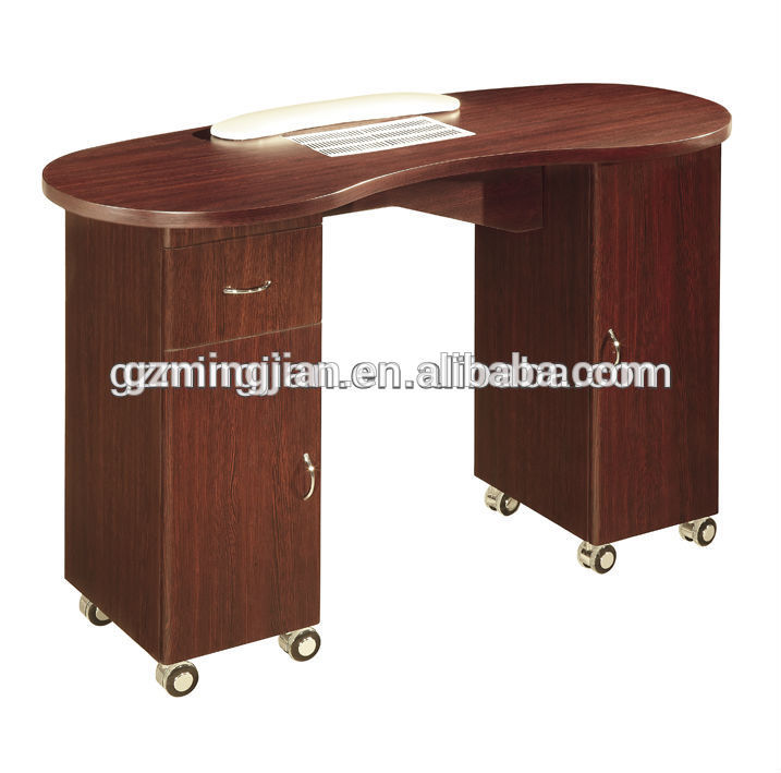 茶色のモダンなテーブルm713マニキュアサロンの家具-ネイル用テーブル問屋・仕入れ・卸・卸売り
