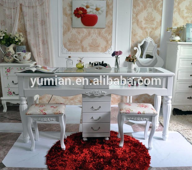 ヨーロッパスタイルマニキュアテーブル/ネイルサロン家具-ネイル用テーブル問屋・仕入れ・卸・卸売り