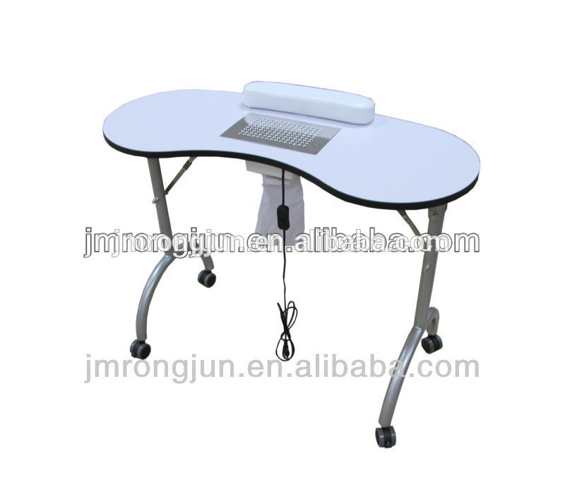 安いネイルポータブルホワイトエレガントなデザインを持つテーブルrj-8607b排気ファン-金属製テーブル問屋・仕入れ・卸・卸売り