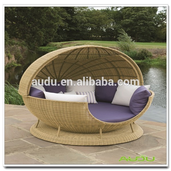 リンゴaudu籐現代の円形のベッドの設計-ベッド問屋・仕入れ・卸・卸売り
