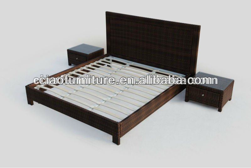 品質の籐家具のベッドの種類のサイズの4306籐ベッド-ベッド問屋・仕入れ・卸・卸売り