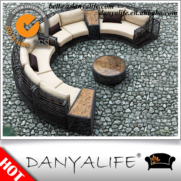 Dysf- r35danyalife豪華な別荘の裏庭の装飾丸籐のテーブル-屋外用テーブル問屋・仕入れ・卸・卸売り