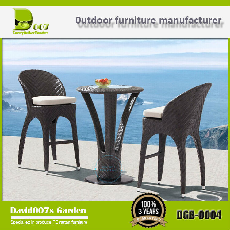 バー籐家具屋外のテーブルと椅子DGB-0004-屋外用テーブル問屋・仕入れ・卸・卸売り