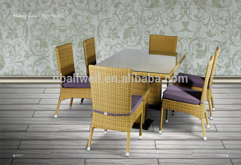 高品質の屋外の家具籐のダイニングテーブルawrf6053-屋外用テーブル問屋・仕入れ・卸・卸売り