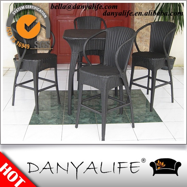 Dybar- d5417danyalifeプラスチック製の籐家具ガーデンテラスハイテーブル-屋外用テーブル問屋・仕入れ・卸・卸売り
