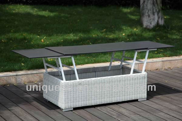 ミョウバン籐ガラスマルチ- 機能テーブルオープンコーヒーテーブル-折り畳み式テーブル問屋・仕入れ・卸・卸売り