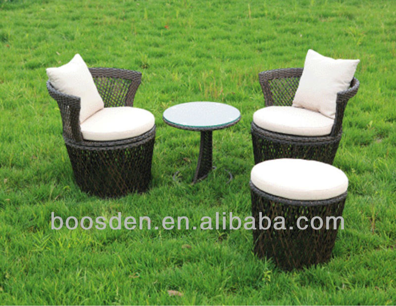 アメリカの庭の籐屋外テーブルと椅子bsd-650025のパティオの家具-ガーデンセット問屋・仕入れ・卸・卸売り