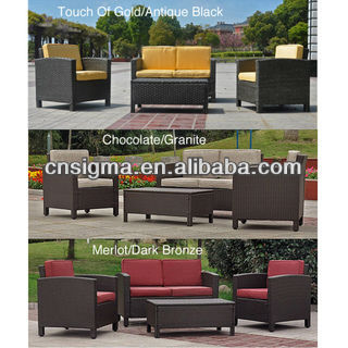 新製品樹脂籐2014年布張り4- ピース屋外仁和宝屋外家具ソファセット-ガーデンセット問屋・仕入れ・卸・卸売り