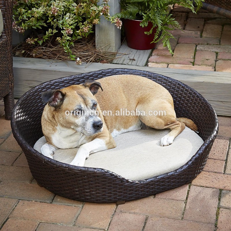 通気性設計籐家具付きのペットベッド小型犬のための二重壁-その他屋外用家具問屋・仕入れ・卸・卸売り