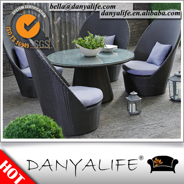 Dyds- d5439danyalife合成籐アウトドア4+1テーブルと椅子のパティオセット-ガーデンセット問屋・仕入れ・卸・卸売り