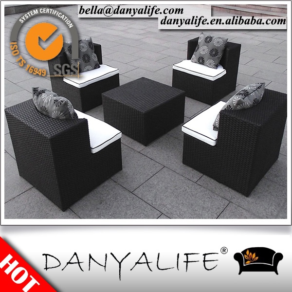 Dybs- d5401danyalife合成ポリ籐屋外の庭のスタッカブルソファーセット-ガーデンセット問屋・仕入れ・卸・卸売り