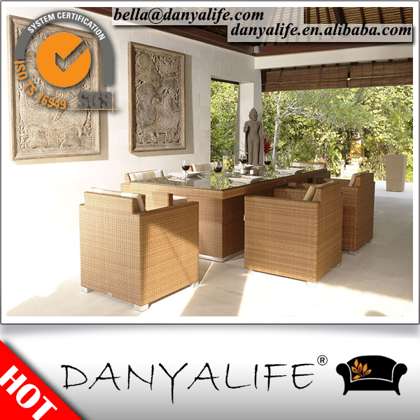 Dyds- d761edanyalifeデラックスすべて天気屋外用家具ポリ籐の椅子とテーブルのセット-ガーデンセット問屋・仕入れ・卸・卸売り