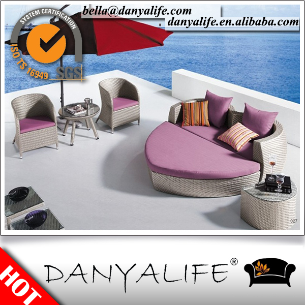 Dybed- d2212danyalife裏庭peラグジュアリーヴィラ屋外籐サンベッド-ガーデンセット問屋・仕入れ・卸・卸売り