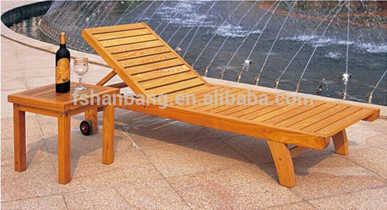 屋外パティオの芝生のガーデンラウンジチェア木製テーブルセット-折り畳み椅子問屋・仕入れ・卸・卸売り