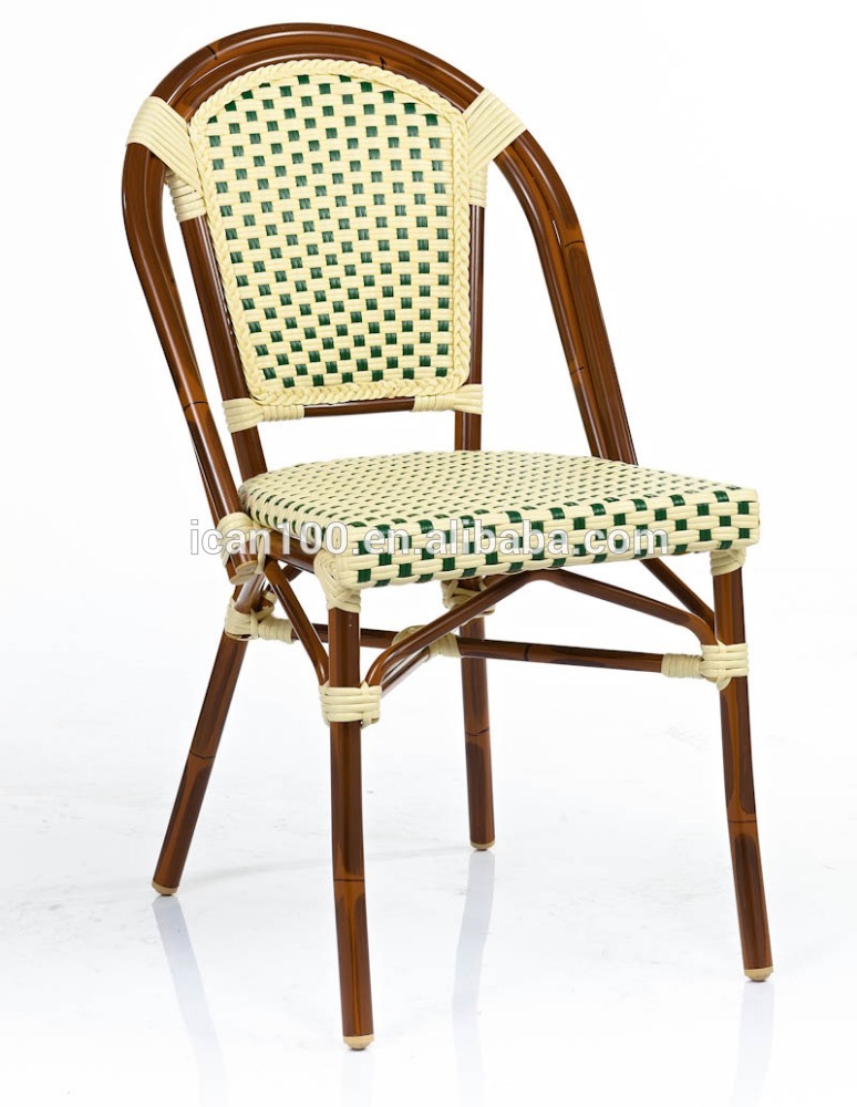 屋外スタッキング合成籐ビストロ椅子-ガーデンチェア問屋・仕入れ・卸・卸売り