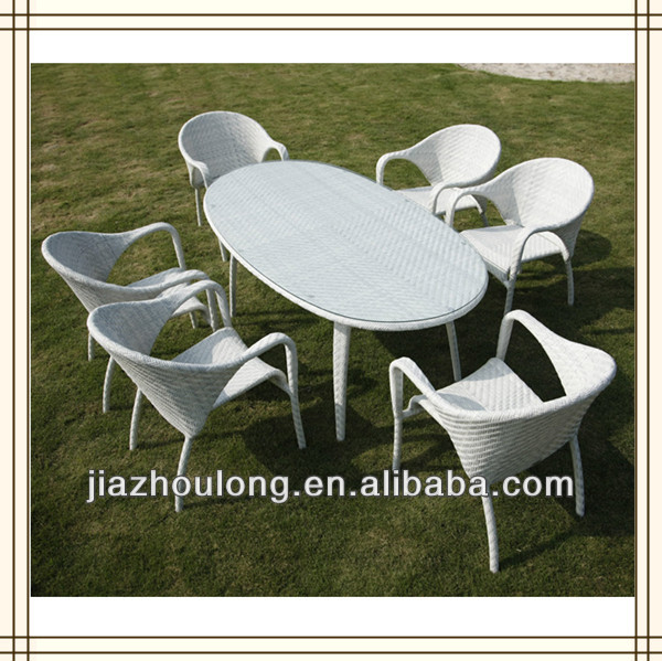 白い籐のテーブル/ホワイトロングテーブル/白いテーブル-食卓問屋・仕入れ・卸・卸売り