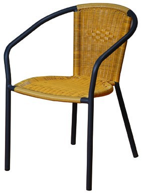 リサイクルされた快適な長寿命屋外籐ダイニング家具椅子シングル-ガーデンチェア問屋・仕入れ・卸・卸売り