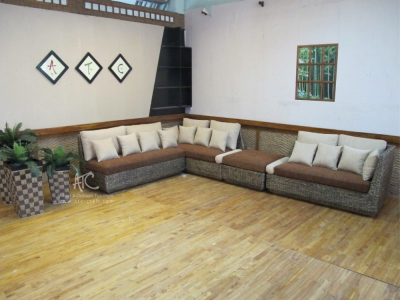 贅沢な天然の籐リビングルームのソファセットの家の家具-リビング用ソファ問屋・仕入れ・卸・卸売り