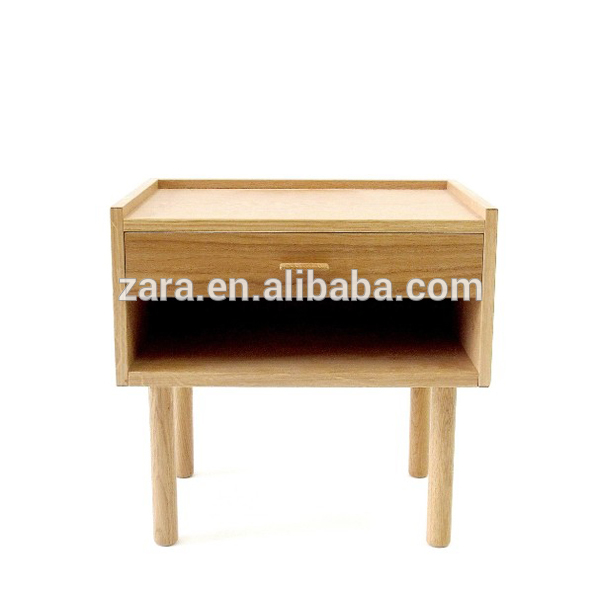 ハンスウェグナーベッドサイドテーブル。 足とクルミ無垢材付きボックス-木製キャビネット問屋・仕入れ・卸・卸売り