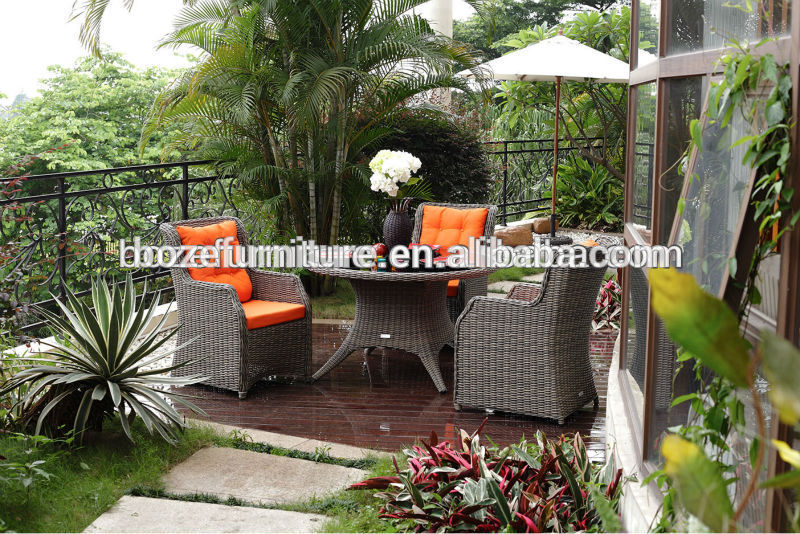 近代的な屋外ガーデン椅子とテーブルの庭の家具籐ラタンのダイニングセット-ガーデンソファー問屋・仕入れ・卸・卸売り