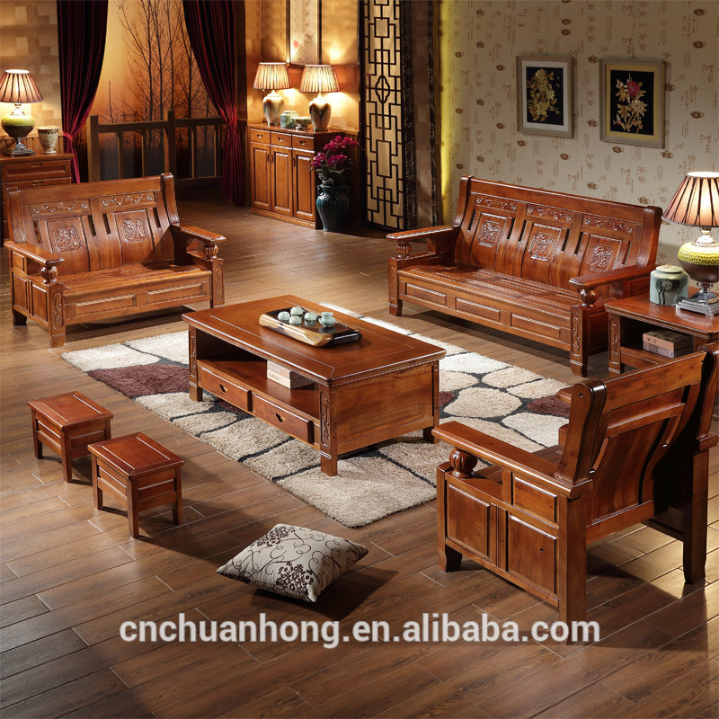 2016中国アンティークスタイル木製ソファ用ホームリビングルーム家具-リビング用ソファ問屋・仕入れ・卸・卸売り