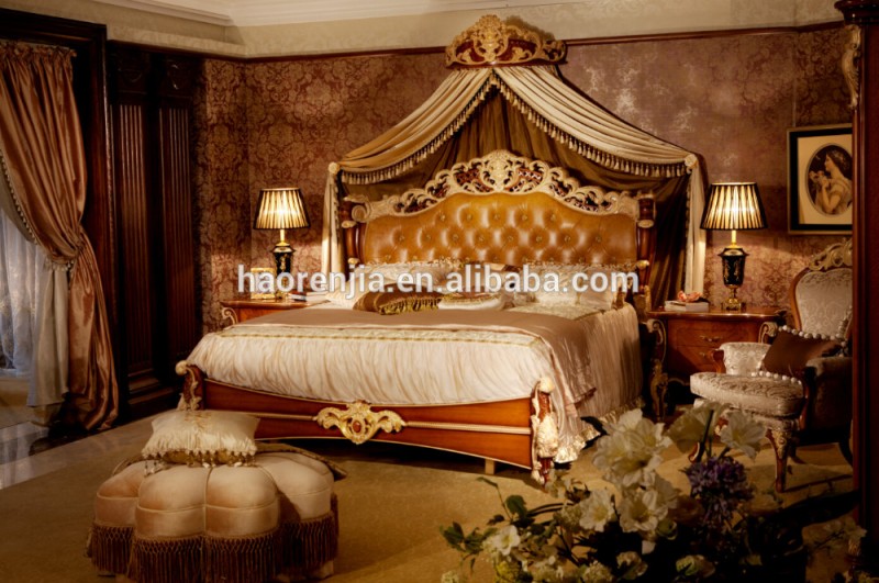 クラシック高品質寝室の家具itlay デザイン木製ベニヤ bed5527-301-9-ベッド問屋・仕入れ・卸・卸売り