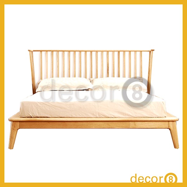 木製家具のベッドルームのモダンなベッドウィンザープラットフォームソリッドオーク材-ベッド問屋・仕入れ・卸・卸売り