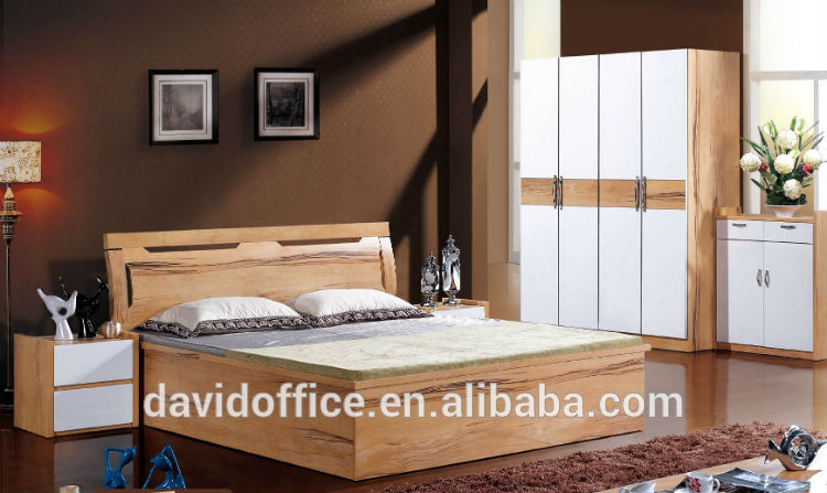 ダブルベッドのデザイン木製のモダンなベッド家具新しいモデル中国-ベッド問屋・仕入れ・卸・卸売り