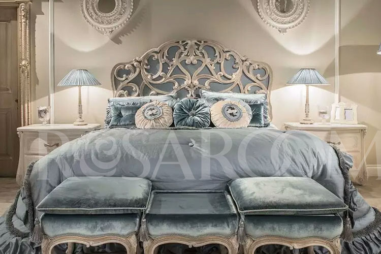 フランスのロココアンティーク家具寝室高級1.8メートルのベッド-ベッド問屋・仕入れ・卸・卸売り