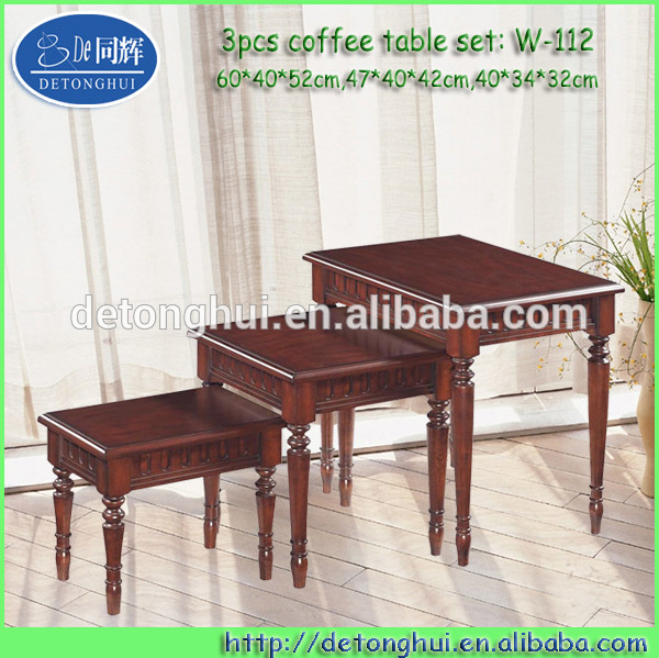 モダンな家具の木の側のテーブル( w- 112#)-木製テーブル問屋・仕入れ・卸・卸売り