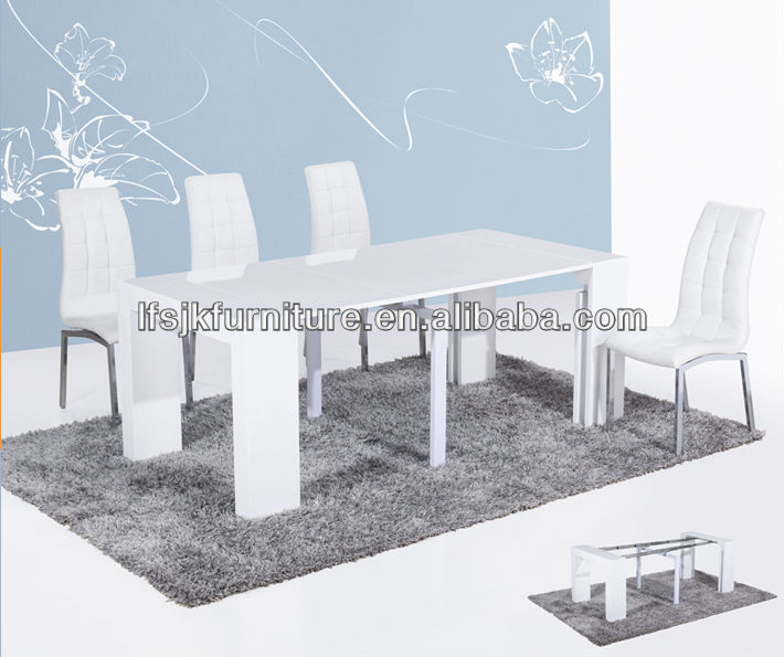 2016現代の高光沢拡張可能なダイニングテーブルdesigh-木製テーブル問屋・仕入れ・卸・卸売り
