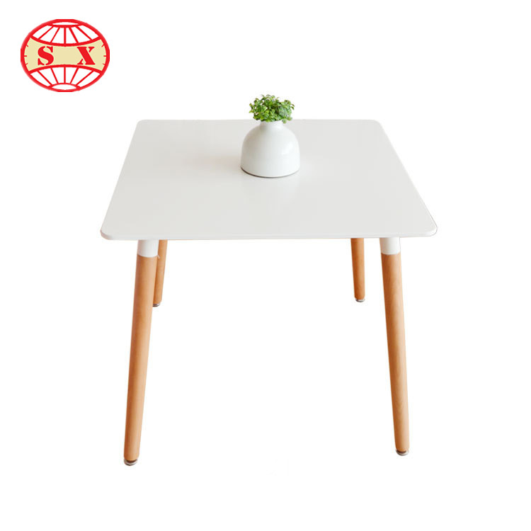 モダンデザインシンプルな正方形ダイニングテーブル付き木製脚-木製テーブル問屋・仕入れ・卸・卸売り