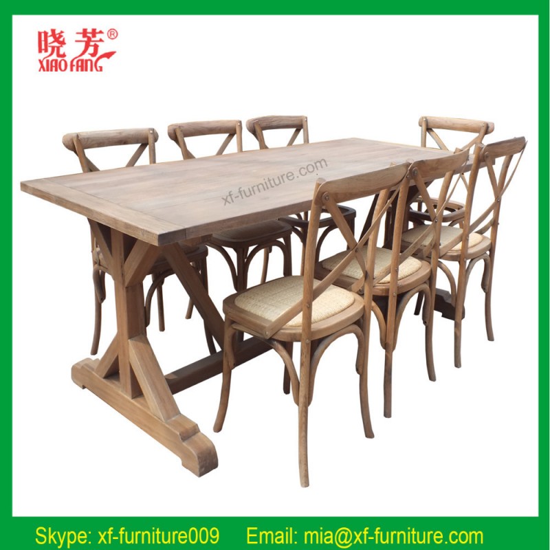 中国のサプライヤー最新無垢材オーク材の家具、 豪華なダイニングルームセット、 新製品-木製テーブル問屋・仕入れ・卸・卸売り
