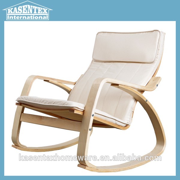 白い曲がっ合板アームチェア寝椅子レジャーチェア-木製キャビネット問屋・仕入れ・卸・卸売り