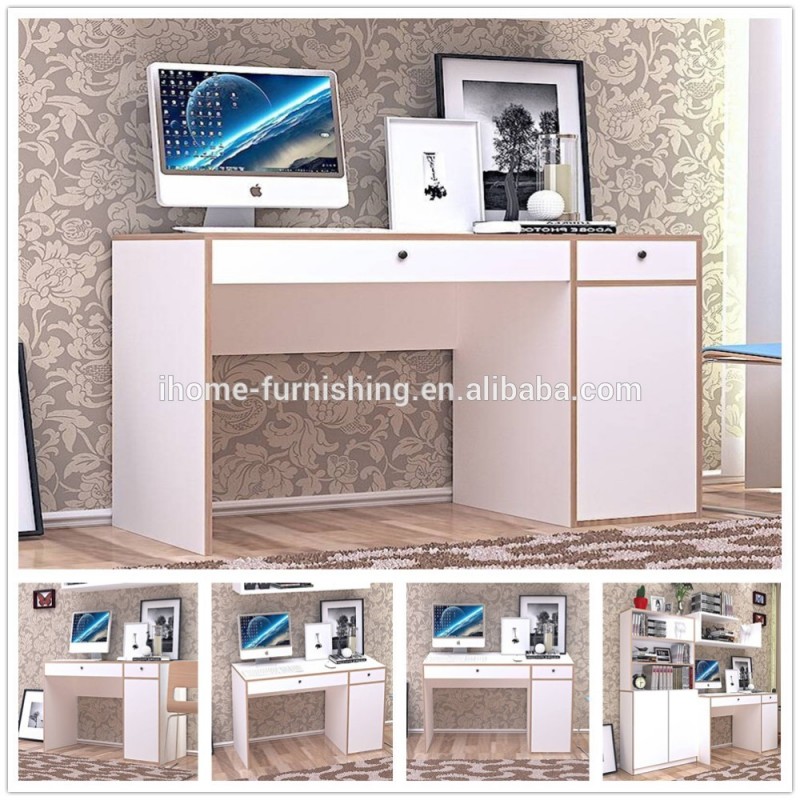 白いメラミン調節可能な子供スタディテーブルデザイン-木製テーブル問屋・仕入れ・卸・卸売り