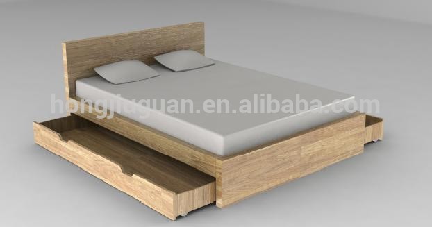 最新のデザイン木製のダブルベッドでボックス-ベッド問屋・仕入れ・卸・卸売り