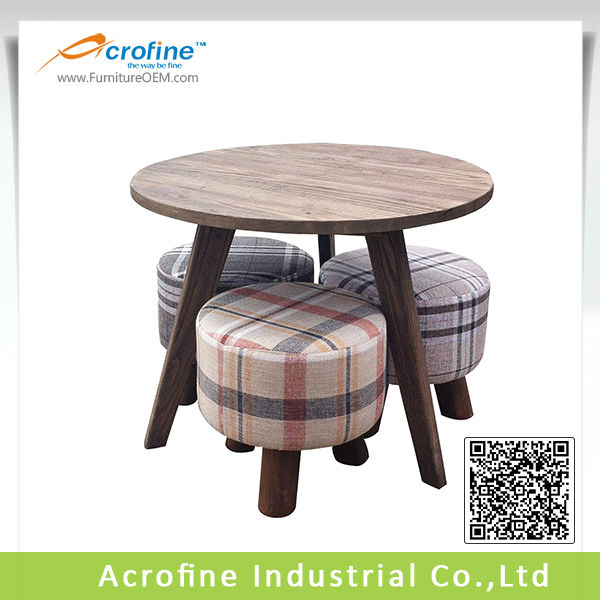 acrofineと木のコーヒーテーブル3木製スツール-木製テーブル問屋・仕入れ・卸・卸売り