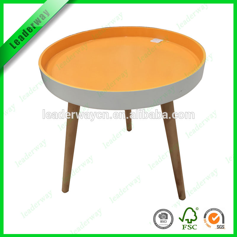熱い販売の近代的な円形の木製のコーヒーテーブル/用サイドテーブルリビングルーム-木製テーブル問屋・仕入れ・卸・卸売り