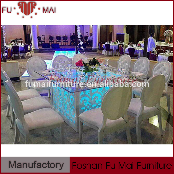 鉄絵画ベース16 coloursバッテリーledライト結婚式のテーブルと椅子-木製テーブル問屋・仕入れ・卸・卸売り