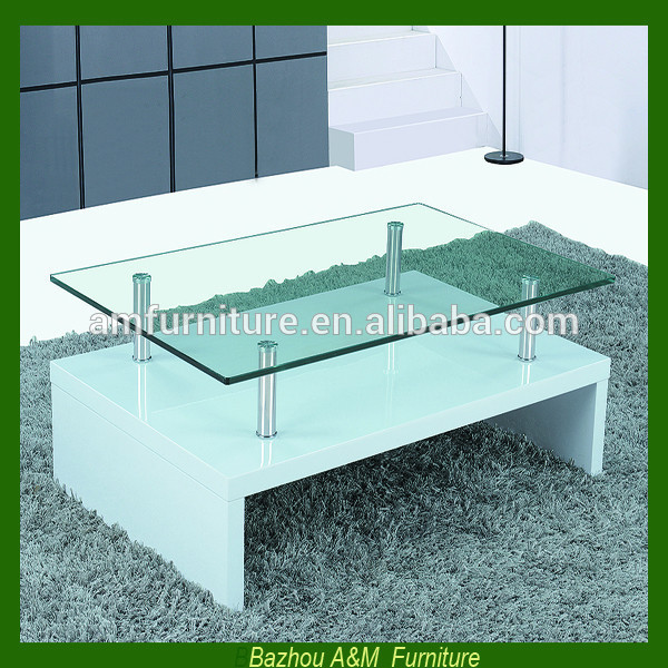 シャーンドルユーロスタイルのコーヒーテーブル、 透明なガラス/クロム-木製テーブル問屋・仕入れ・卸・卸売り