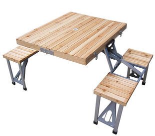 ウッド折りたたみ子供ダイニングテーブルと椅子セット-木製テーブル問屋・仕入れ・卸・卸売り