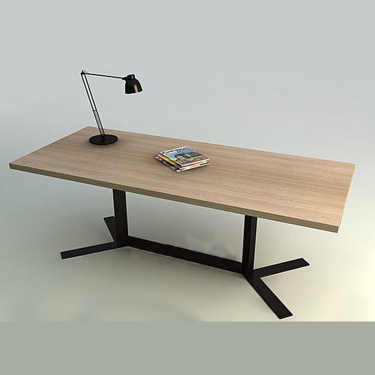 現代の鉄のスタディテーブルトップフレームの木の家の家具のためのダイニングテーブル-木製テーブル問屋・仕入れ・卸・卸売り
