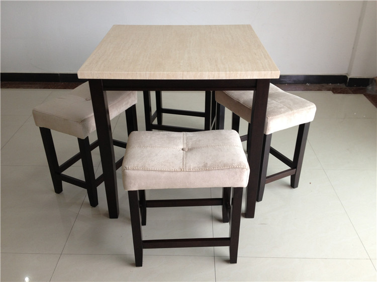 白ダイニングテーブルと椅子家具セット-木製テーブル問屋・仕入れ・卸・卸売り