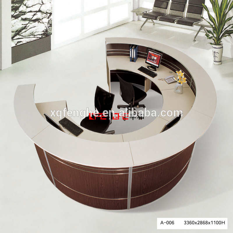 [Fenghe] 2016使用ハーフラウンドサロン受付、安い受付-木製テーブル問屋・仕入れ・卸・卸売り
