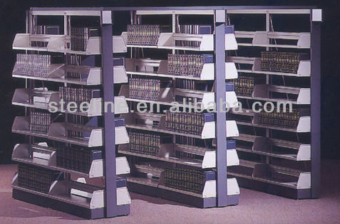 鋼ダブル直面しているブックラック使用図書館の家具-その他折り畳み式家具問屋・仕入れ・卸・卸売り