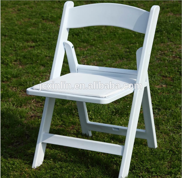 商業木製白ビニール付き折りたたみ椅子パッド入りシート-折り畳み椅子問屋・仕入れ・卸・卸売り